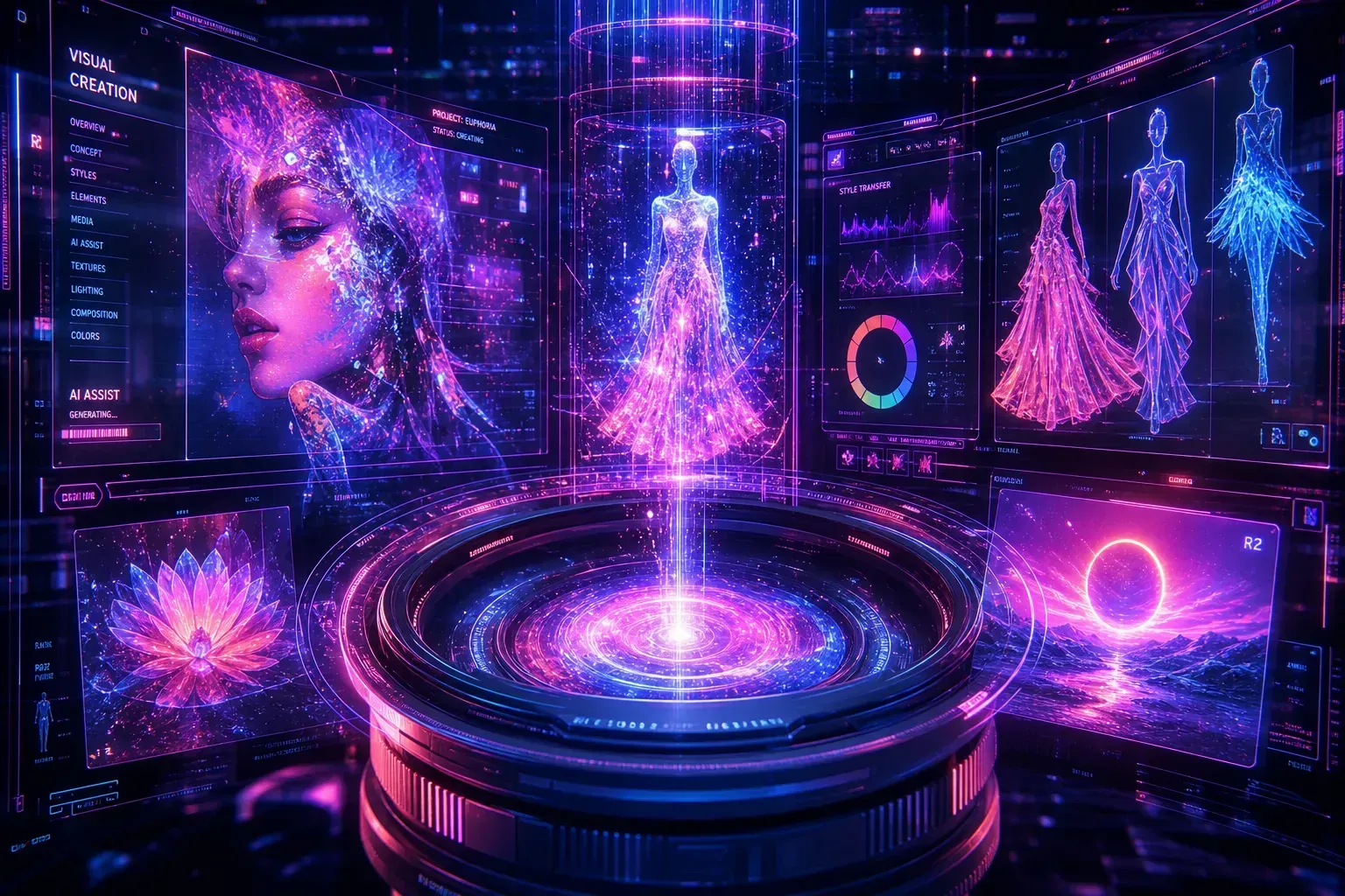 AI visual creation fashion beauty and video visualization